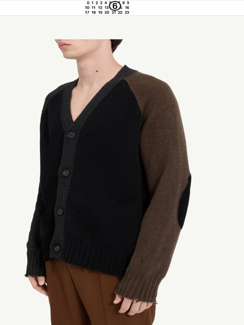 MM6 Maison Margiela Colorblock Cardigan
